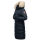 Marikoo Schneesternchen Damen Winterjacke Parka Mantel lang Kapuze B890 Navy-Gr.M