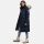 Marikoo Schneesternchen Damen Winterjacke Parka Mantel lang Kapuze B890 Navy-Gr.L