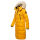Marikoo Schneesternchen Damen Winterjacke Parka Mantel lang Kapuze B890 Gelb-Gr.XXL