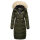 Marikoo Schneesternchen Damen Winterjacke Parka Mantel lang Kapuze B890 Olive-Gr.M