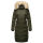 Marikoo Schneesternchen Damen Winterjacke Parka Mantel lang Kapuze B890 Olive-Gr.M