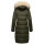 Marikoo Schneesternchen Damen Winterjacke Parka Mantel lang Kapuze B890 Olive-Gr.XL