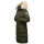 Marikoo Schneesternchen Damen Winterjacke Parka Mantel lang Kapuze B890 Olive-Gr.XXL