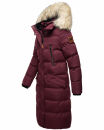 Marikoo Schneesternchen Damen Winterjacke Parka Mantel lang Kapuze B890 Wein-Gr.XS