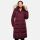 Marikoo Schneesternchen Damen Winterjacke Parka Mantel lang Kapuze B890 Wein-Gr.M