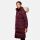 Marikoo Schneesternchen Damen Winterjacke Parka Mantel lang Kapuze B890 Wein-Gr.M