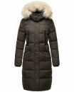 Marikoo Schneesternchen Damen Winterjacke Parka Mantel lang Kapuze B890 Anthr.-Gr.XS