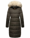 Marikoo Schneesternchen Damen Winterjacke Parka Mantel lang Kapuze B890 Anthr.-Gr.XS