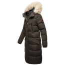Marikoo Schneesternchen Damen Winterjacke Parka Mantel lang Kapuze B890 Anthr.-Gr.L