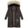 Marikoo Schneesternchen Damen Winterjacke Parka Mantel lang Kapuze B890 Anthr.-Gr.L