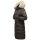 Marikoo Schneesternchen Damen Winterjacke Parka Mantel lang Kapuze B890 Anthr.-Gr.L