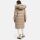 Marikoo Schneesternchen Damen Winterjacke Parka Mantel lang Kapuze B890 Taupe-Gr.S