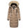 Marikoo Schneesternchen Damen Winterjacke Parka Mantel lang Kapuze B890 Taupe-Gr.S