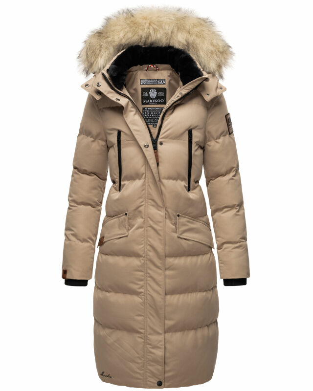 Schneesternchen lang 129,90 Marikoo Mantel B8, Parka € Damen Winterjacke Kapuze