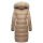 Marikoo Schneesternchen Damen Winterjacke Parka Mantel lang Kapuze B890 Taupe-Gr.M