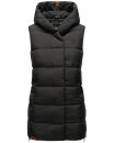 Navahoo Madilynaa Damen Winter Steppweste mit Kapuze B891 Schwarz-Gr.XS