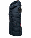 Navahoo Madilynaa Damen Winter Steppweste mit Kapuze B891 Navy-Gr.XS