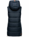 Navahoo Madilynaa Damen Winter Steppweste mit Kapuze B891 Navy-Gr.XS