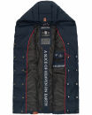 Navahoo Madilynaa Damen Winter Steppweste mit Kapuze B891 Navy-Gr.M
