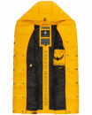 Navahoo Madilynaa Damen Winter Steppweste mit Kapuze B891 Gelb-Gr.M