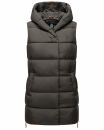 Navahoo Madilynaa Damen Winter Steppweste mit Kapuze B891 Anthrazit-Gr.M