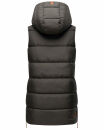 Navahoo Madilynaa Damen Winter Steppweste mit Kapuze B891 Anthrazit-Gr.M