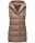 Navahoo Madilynaa Damen Winter Steppweste mit Kapuze B891 Dark-Taupe-Gr.XXL