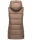 Navahoo Madilynaa Damen Winter Steppweste mit Kapuze B891 Dark-Taupe-Gr.XXL