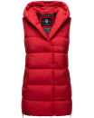 Navahoo Madilynaa Damen Winter Steppweste mit Kapuze B891 Rot-Gr.XL