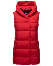 Navahoo Madilynaa Damen Winter Steppweste mit Kapuze B891 Rot-Gr.XL