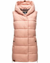 Navahoo Madilynaa Damen Winter Steppweste mit Kapuze B891 Rosa-Gr.XS