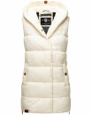 Navahoo Madilynaa Damen Winter Steppweste mit Kapuze B891 Offwhi.-Gr.M