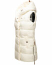 Navahoo Madilynaa Damen Winter Steppweste mit Kapuze B891 Offwhi.-Gr.M