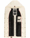 Navahoo Madilynaa Damen Winter Steppweste mit Kapuze B891 Offwhi.-Gr.M