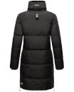 Marikoo Streliziaa Damen Wintermantel lange Steppjacke mit Kapuze B892 Schwarz-Gr.XS