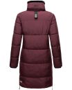 Marikoo Streliziaa Damen Wintermantel lange Steppjacke mit Kapuze B892 Weinrot-Gr.XS