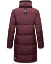 Marikoo Streliziaa Damen Wintermantel lange Steppjacke mit Kapuze B892 Weinrot-Gr.XS