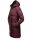 Marikoo Streliziaa Damen Wintermantel lange Steppjacke mit Kapuze B892 Weinrot-Gr.XS