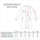 Marikoo Streliziaa Damen Wintermantel lange Steppjacke mit Kapuze B892 Weinrot-Gr.S