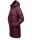 Marikoo Streliziaa Damen Wintermantel lange Steppjacke mit Kapuze B892 Weinrot-Gr.M