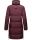 Marikoo Streliziaa Damen Wintermantel lange Steppjacke mit Kapuze B892 Weinrot-Gr.M