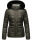 Marikoo Loveleen Damen Winter Steppjacke mit Kapuze & Fellkragen B894