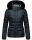 Marikoo Loveleen Damen Winter Steppjacke mit Kapuze & Fellkragen B894 Navy-Gr.S
