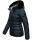 Marikoo Loveleen Damen Winter Steppjacke mit Kapuze & Fellkragen B894 Navy-Gr.S