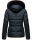 Marikoo Loveleen Damen Winter Steppjacke mit Kapuze & Fellkragen B894 Navy-Gr.S