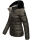 Marikoo Loveleen Damen Winter Steppjacke mit Kapuze & Fellkragen B894 Anthrazit-Gr.L