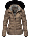 Marikoo Loveleen Damen Winter Steppjacke mit Kapuze &...
