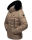 Marikoo Loveleen Damen Winter Steppjacke mit Kapuze & Fellkragen B894 Taupe-Gr.S