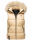 Marikoo Eisflöckchen Damen Steppweste  Winter Weste mit Fellkragen B896 Beige-Gr.XS