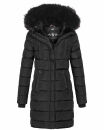 Navahoo Lotusblüte Princess Damen Winter Steppjacke mit Kapuze B897 Schwarz-Gr.XS